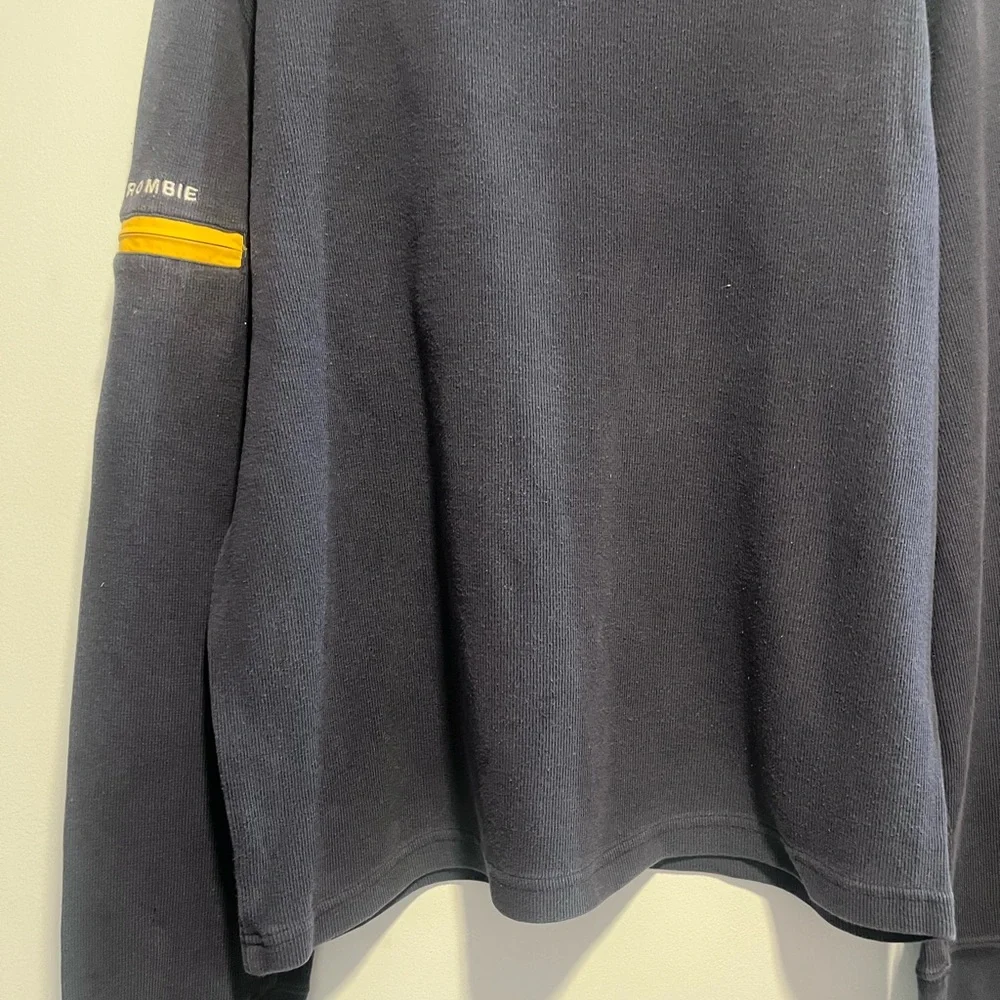 Vintage Abercrombie & Fitch Vintage 90s Mock Neck Sweatshirt Navy